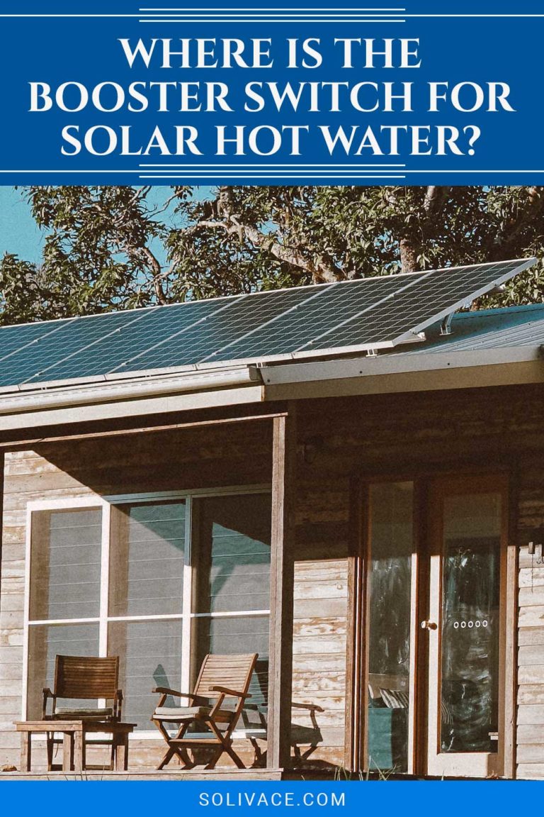 Where Is The Booster Switch For Solar Hot Water? Solivace